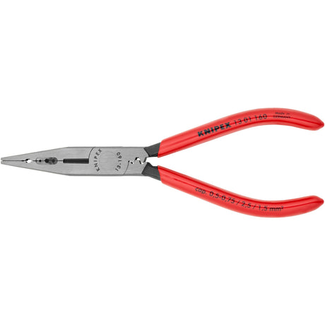 Knipex pince à câblage noire atramentisée avec revêtement plastique 160 mm - 1301160