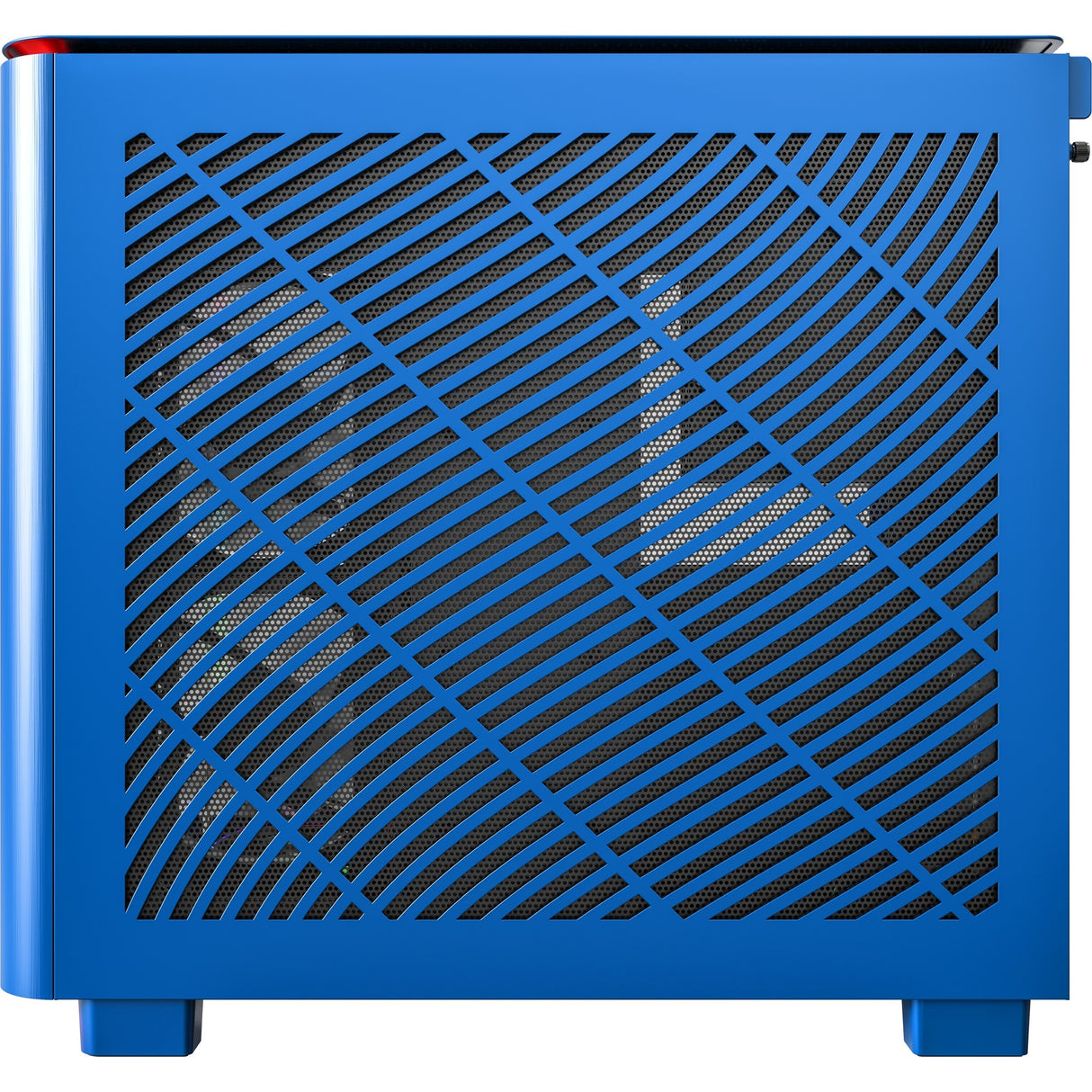 Boîtier tour midi Montech king 95 pro (bleu | 2x USB-A | 1x USB-C | RVB | verre trempé)