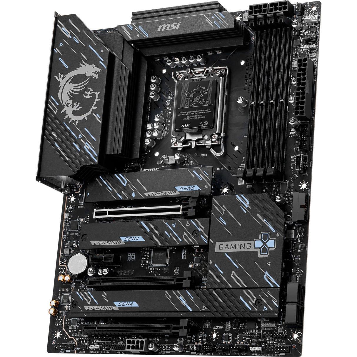 Carte mère MSI Z890 Gaming Plus WiFi Socket 1851 (noir, RAID, 5 Go-LAN, WLAN, BT, son, ATX)