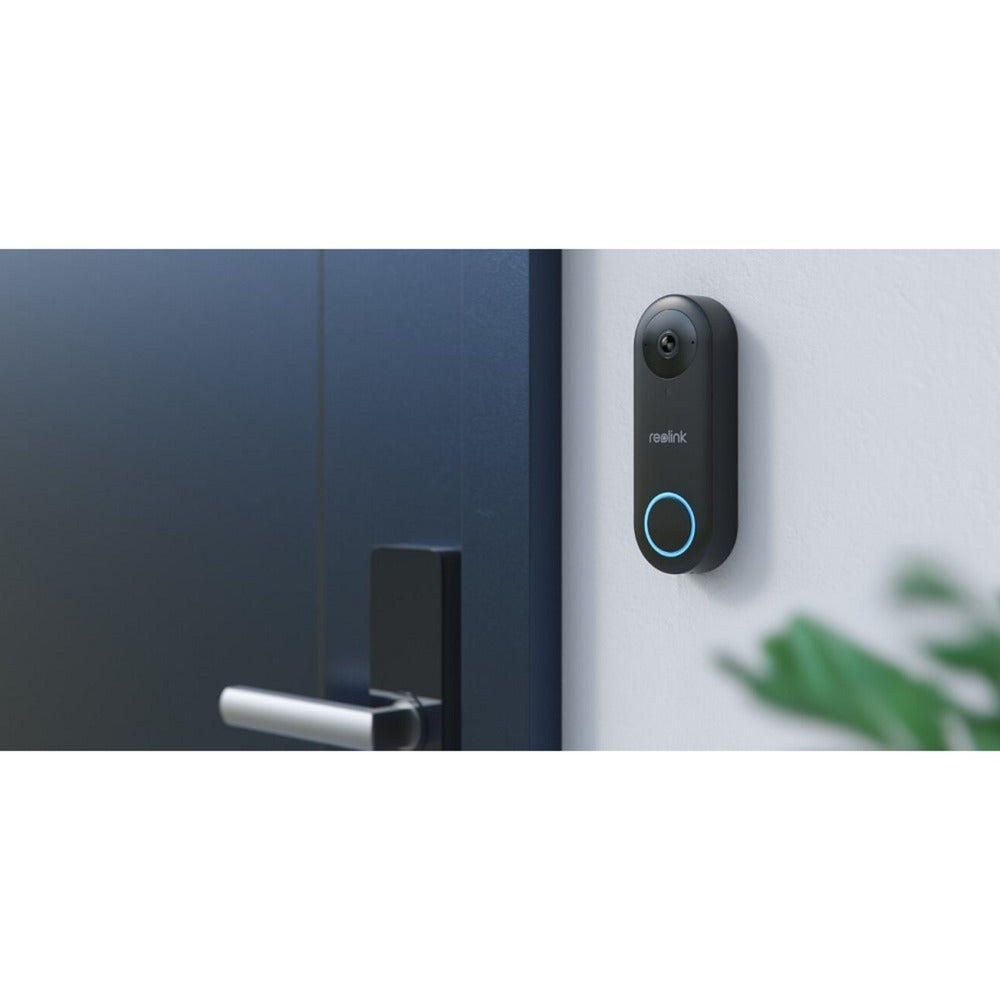 Sonnette vidéo poe filaire Reolink smart 2k+ avec carillon (noir)