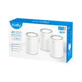 Cudy ax3000 2,5 g système Wi-Fi 6 maillé (paquet de 3) routeur maillé (blanc)