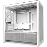 Boîtier tour midi Nzxt h3 flow (blanc (mat) | 1x USB-A | 1x USB-C | verre trempé)