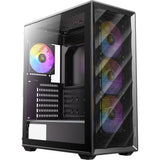 Boîtier tour midi Antec ax85 argb (noir | 2x usb-a | verre trempé)