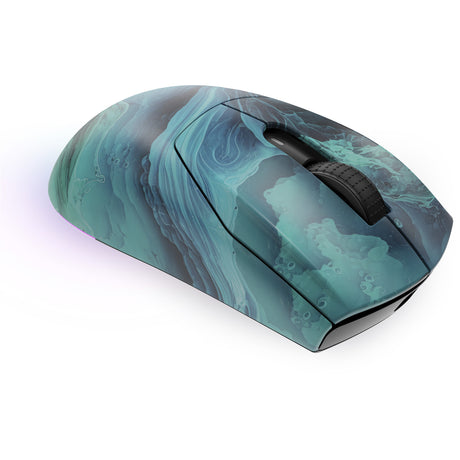 Souris de jeu Sharkoon sgm25w (bleu turquoise, 12 000 dpi, LED RVB)