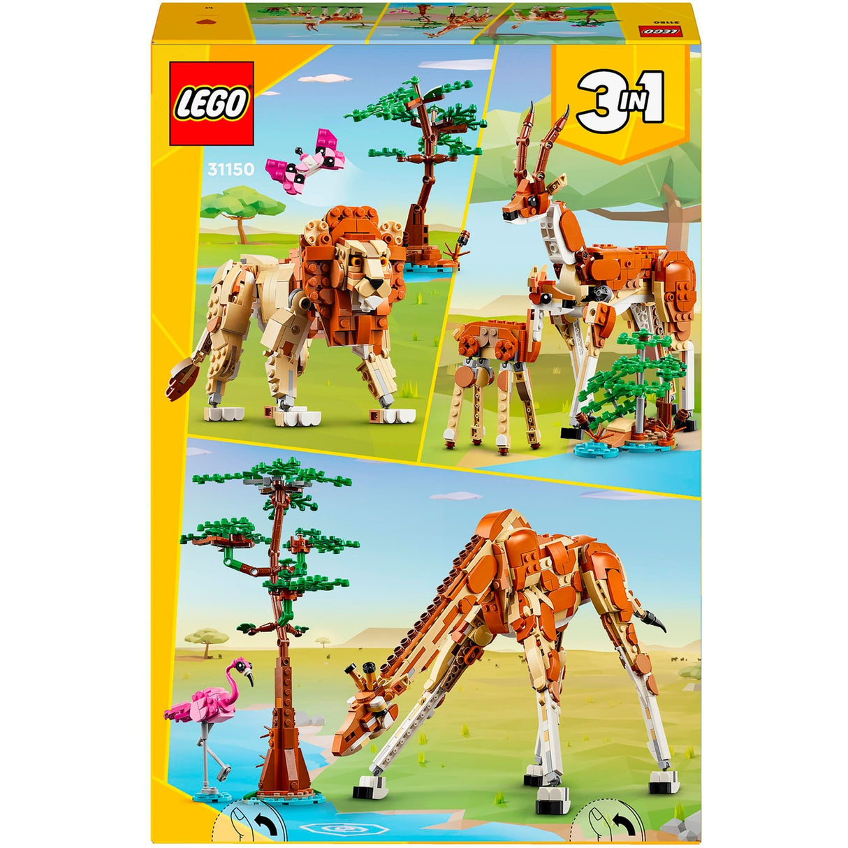 Lego Creator 3en1 Animaux de safari - 31150