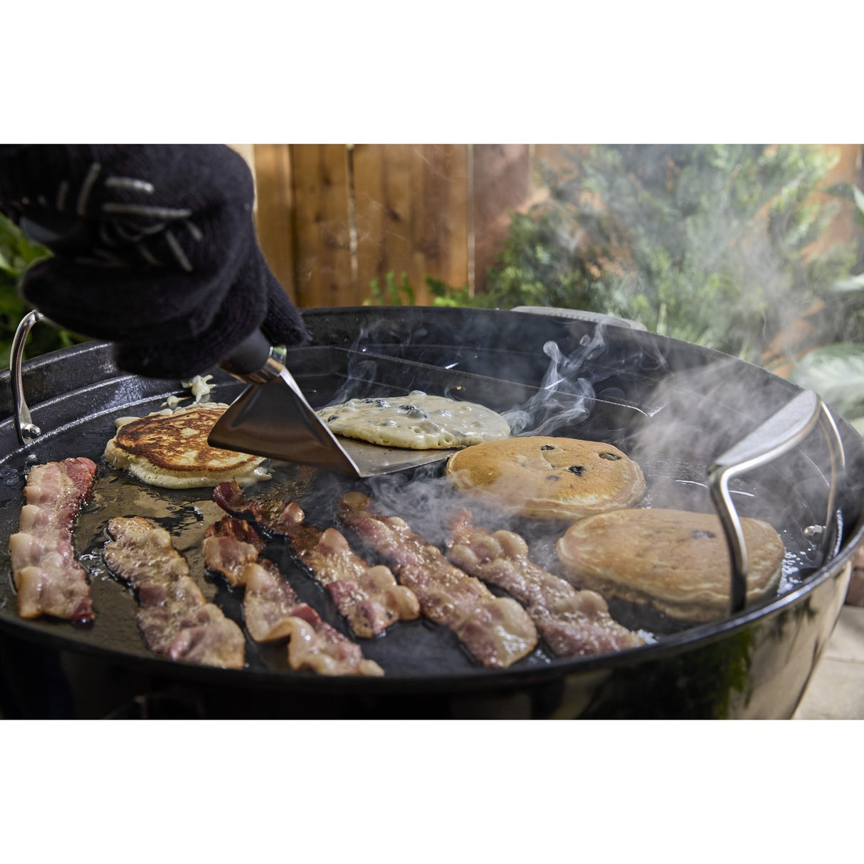 Weber full-size plancha - voor houtskoolbarbecues 57 cm grillplaat (zwart)