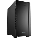 Sharkoon s25-v2 midi tower behuizing (zwart | 2x usb-a | 1x usb-c)