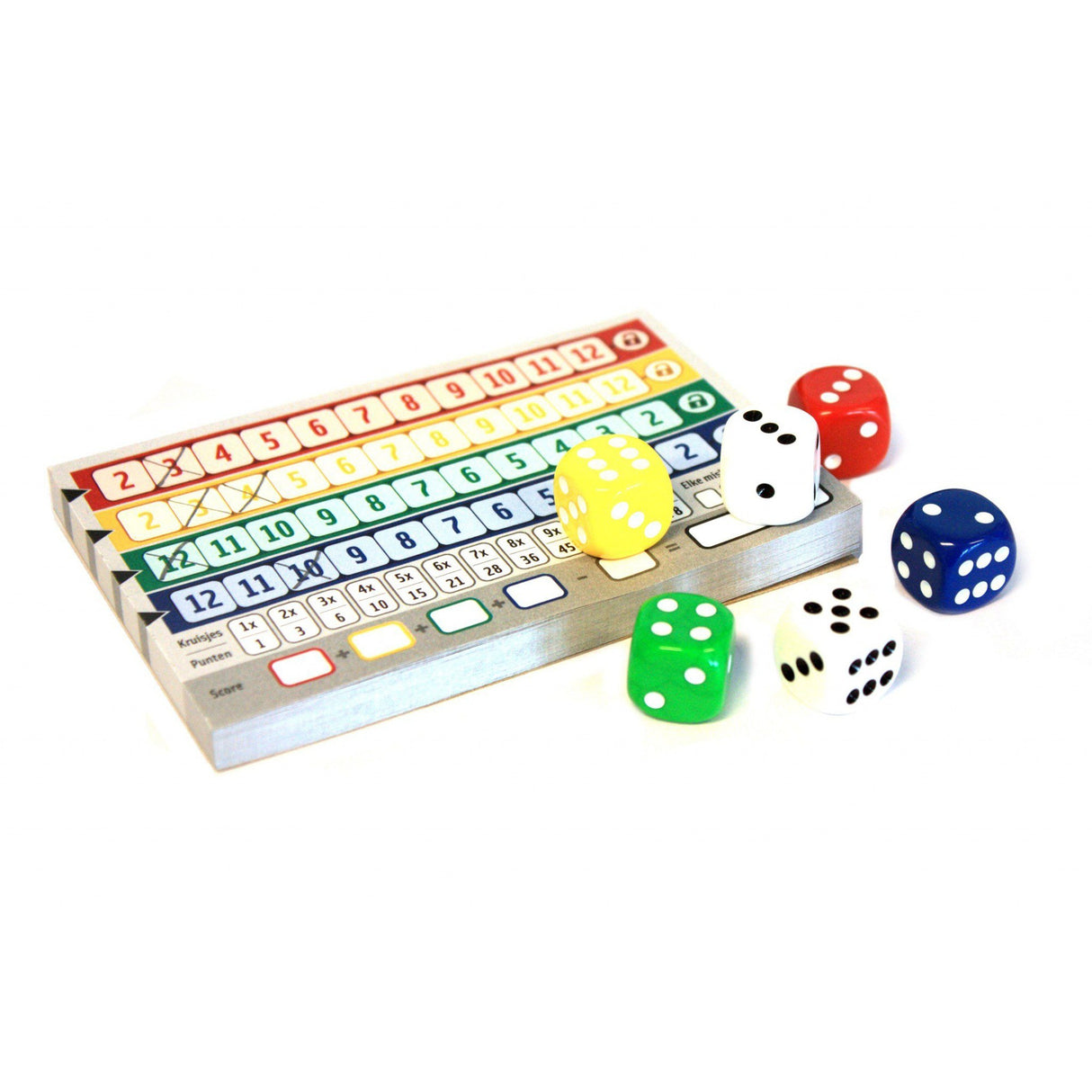 White goblin games jeu de dés qwixx (néerlandais, 2 - 5 joueurs, 15 minutes, à partir de 8 ans)