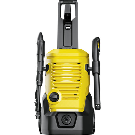Nettoyeur haute pression domestique Kärcher k 5 wcm premium (jaune noir, avec nettoyeur haute pression, enrouleur de tuyau et nettoyant de surface)