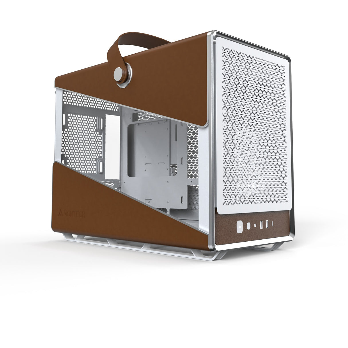 Boîtier tour midi Montech Heritage (blanc beige | 2x USB-A | 1x USB-C)