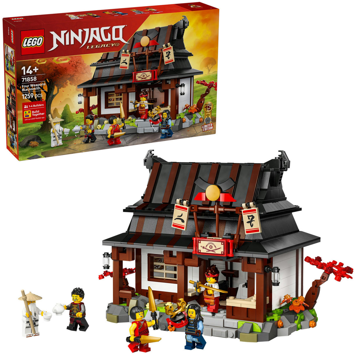 Lego 71858 Ninjago 15e anniversaire forge les quatre armes