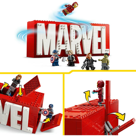 Lego super héros 76313 logo et figurines Marvel