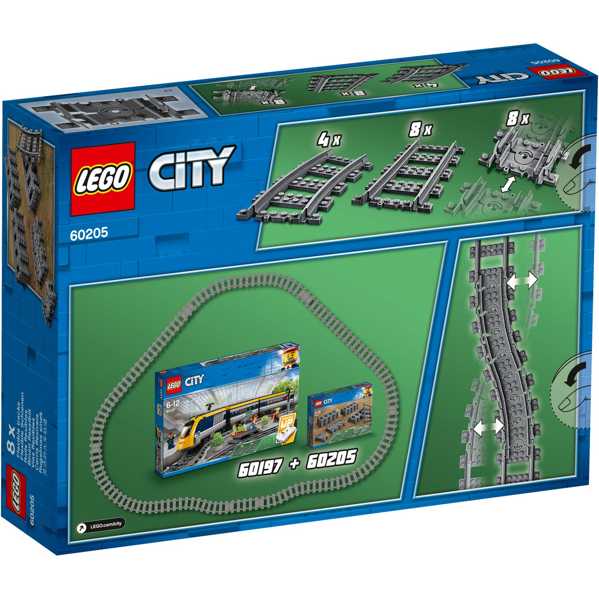 Les voies du train urbain Lego 60205