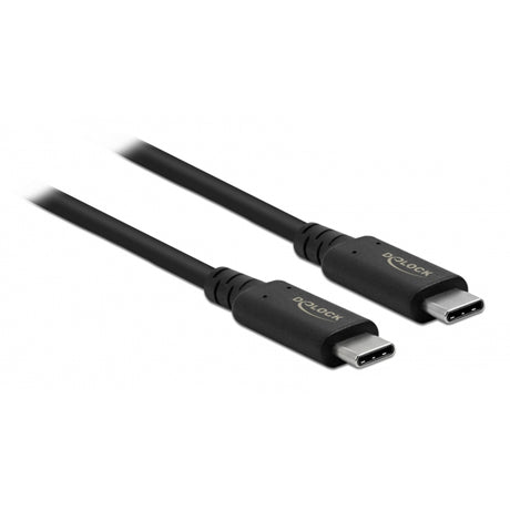 Delock Câble coaxial coaxial USB4 40 Gbit/s (noir, 0,8 mètre)