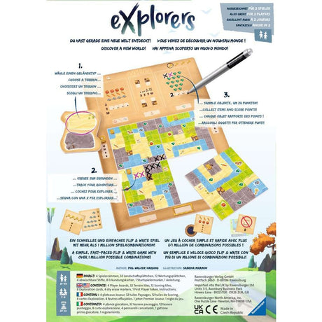Jeu de société Ravensburger Explorers (anglais, 1 à 4 joueurs, 20 à 30 minutes, à partir de 8 ans)