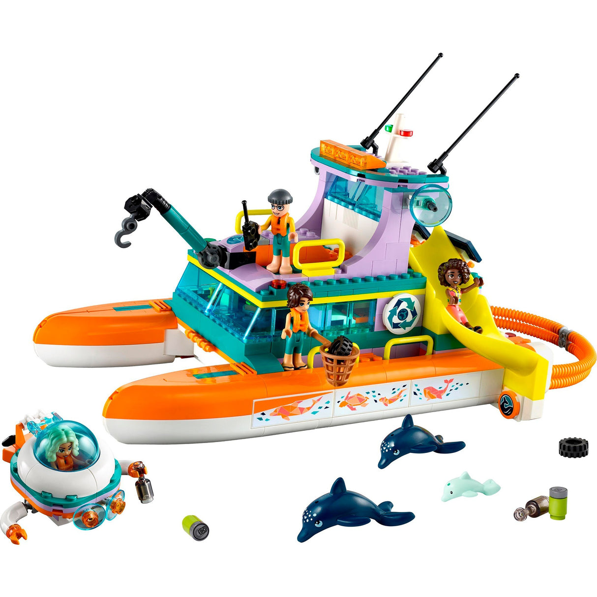Lego Friends - jouet de construction de bateau de sauvetage en mer (41734)