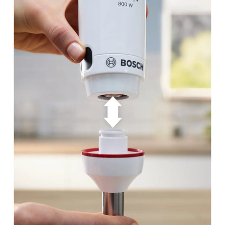 Mélangeur plongeant Bosch série 4 ergomaster 800w (blanc anthracite)