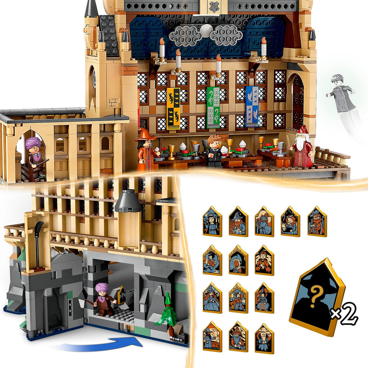 Lego 76435 Harry Potter Château de Poudlard la grande salle