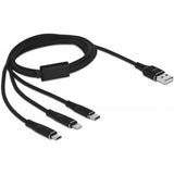 Câble de charge de Dellock USB 3 en 1 pour Lightning, Micro USB