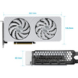 Carte graphique Palit geforce rtx 5060 ti oc blanche 8 Go (blanc, dlss 4, 3x display port, 1x hdmi 2.1)