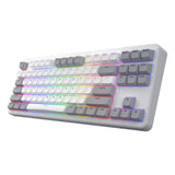 Hator rockfall 3 tkl wireless rgb mechanisch gaming toetsenbord (wit, us lay-out (qwerty), hator aurum orange, 80% (tkl), rgb, pbt keycaps, hotswap, 2.4 ghz bluetooth usb-c)