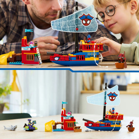 Lego Marvel - Jouet de construction de bateau pirate Team Spidey (11208)