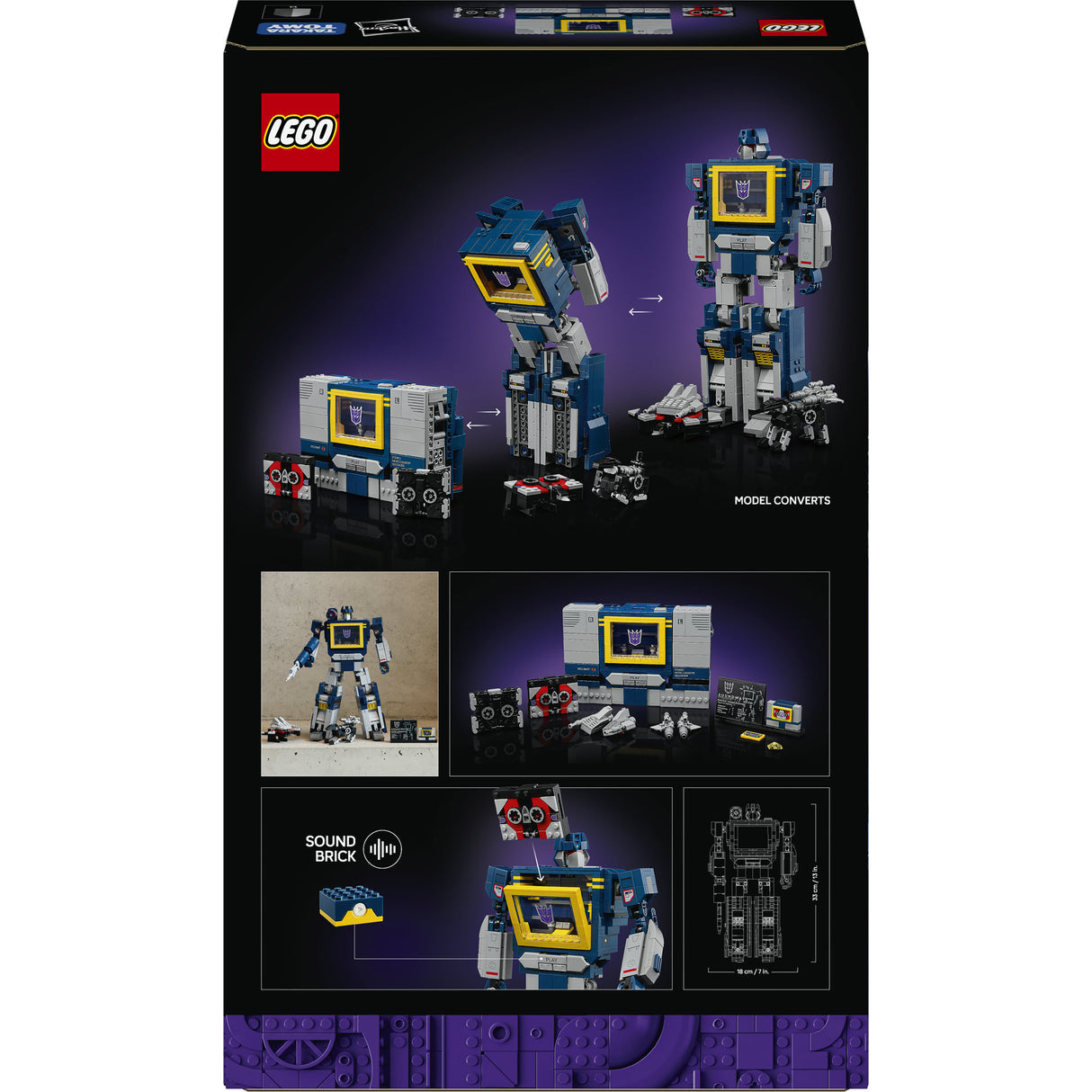 Lego ® icônes transformateurs : soundwave - collection transformateurs - 10358