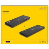 Répartiteur HDMI DeLOCK 1x entrée HDMI > 8x sortie HDMI, 4K 60Hz