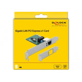 Delock Carte PCIe 1x adaptateur réseau Gigabit LAN