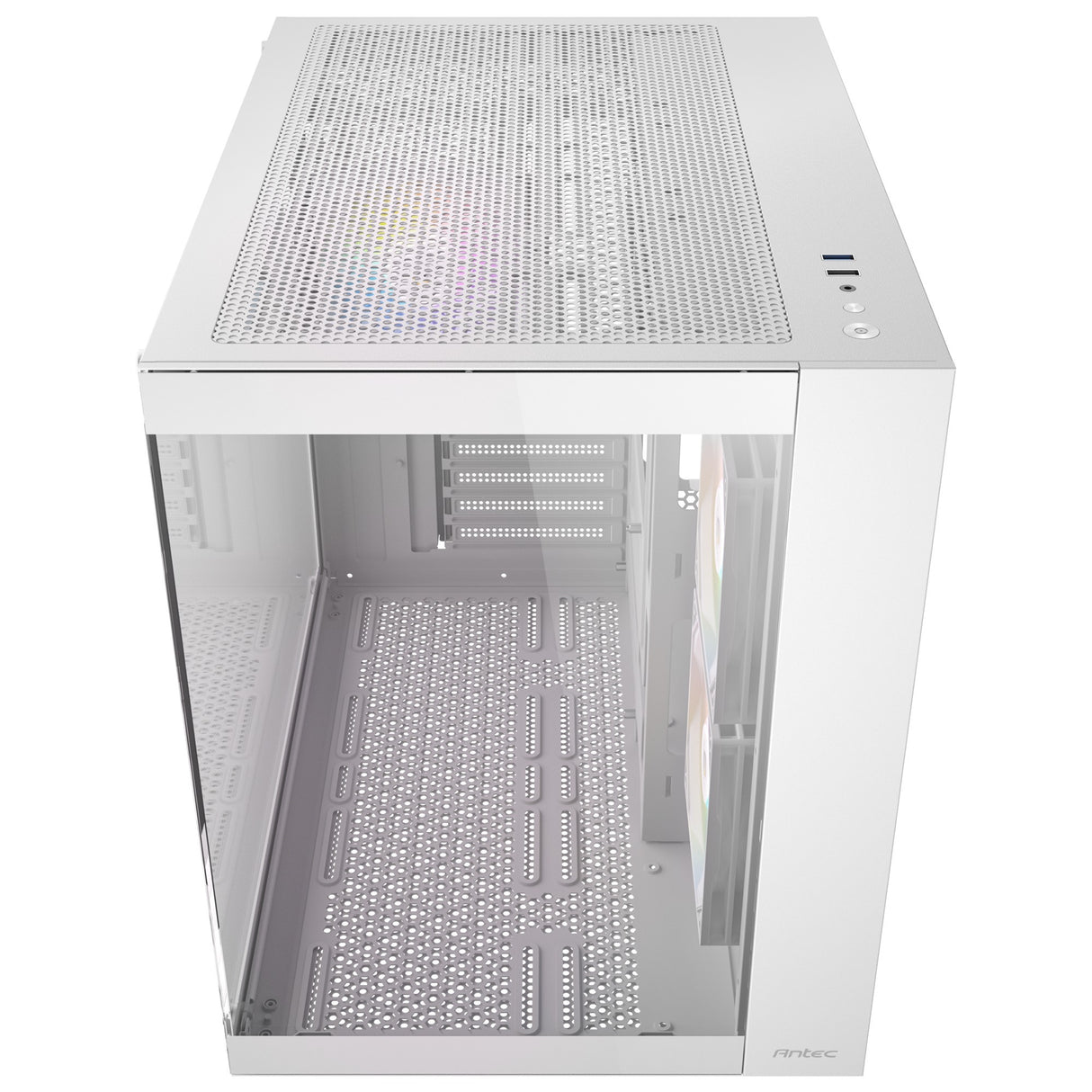 Boîtier tour midi Antec cx800 argb (blanc | 2x usb-a | verre trempé)