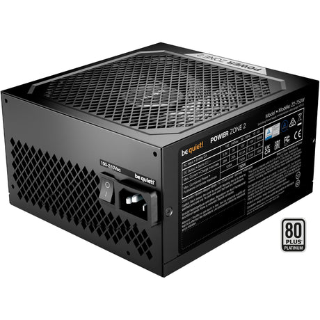Soyez silencieux! Alimentation modulaire Power Zone 2 de 750 watts (noir, 1x 12v-2x6, 3x PCIe)