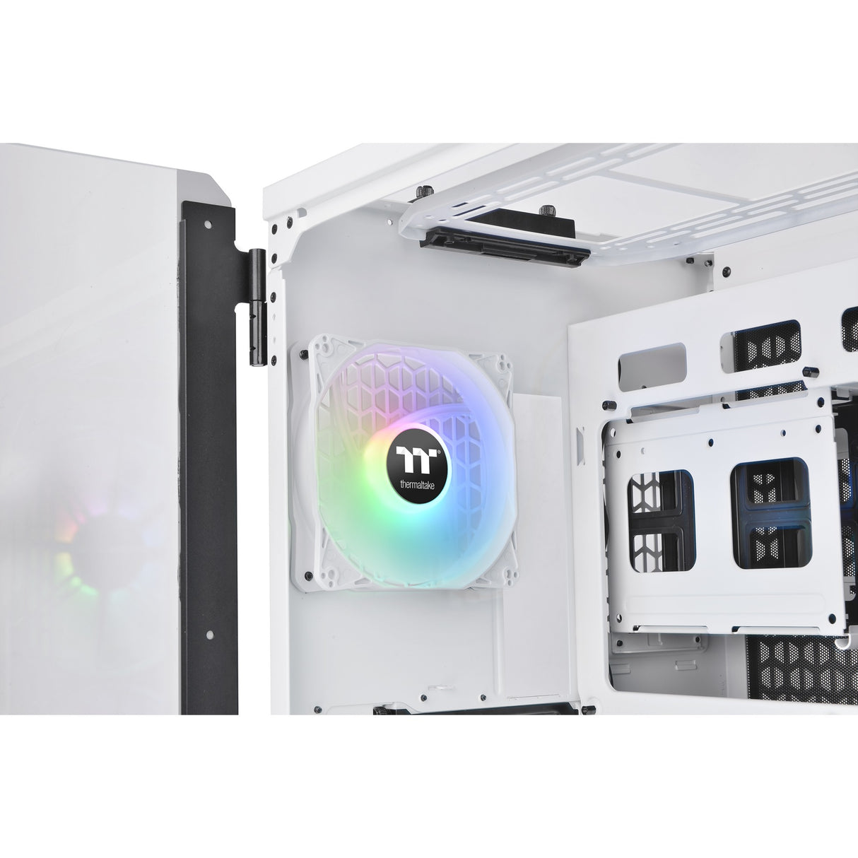 Boîtier tour midi Thermaltake view 51 tg snow argb edition (blanc | 4x USB-A | 1x USB-C | RVB | fenêtre)