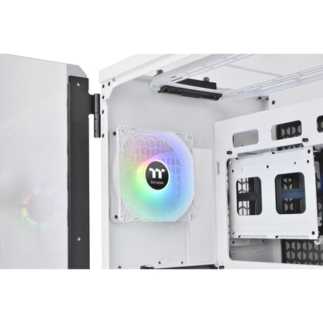 Boîtier tour midi Thermaltake view 51 tg snow argb edition (blanc | 4x USB-A | 1x USB-C | RVB | fenêtre)
