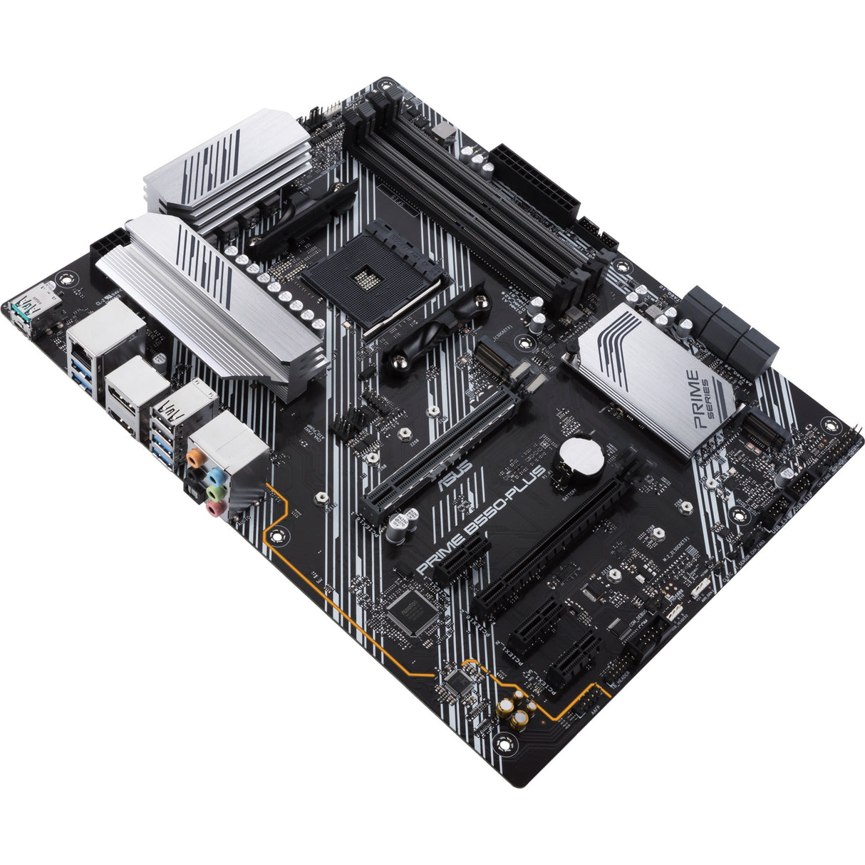 Carte mère Asus Prime B550-Plus Socket AM4 (argent noir, RAID, GB-LAN, Sound, ATX)