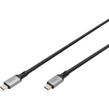 Câble de connexion USB-C Digitus USB-C 4 gen2 (gris noir, 3 mètres)