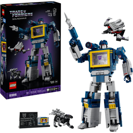 Lego ® icônes transformateurs : soundwave - collection transformateurs - 10358