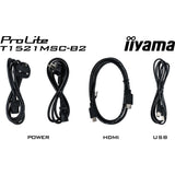 Moniteur à écran tactile Iiyama prolite t1521msc-b2 15 (noir, hdmi, vga, usb-b)