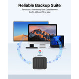 Terramaster f4-425 nas (noir, 1x 2,5GBE, HDMI, USB)