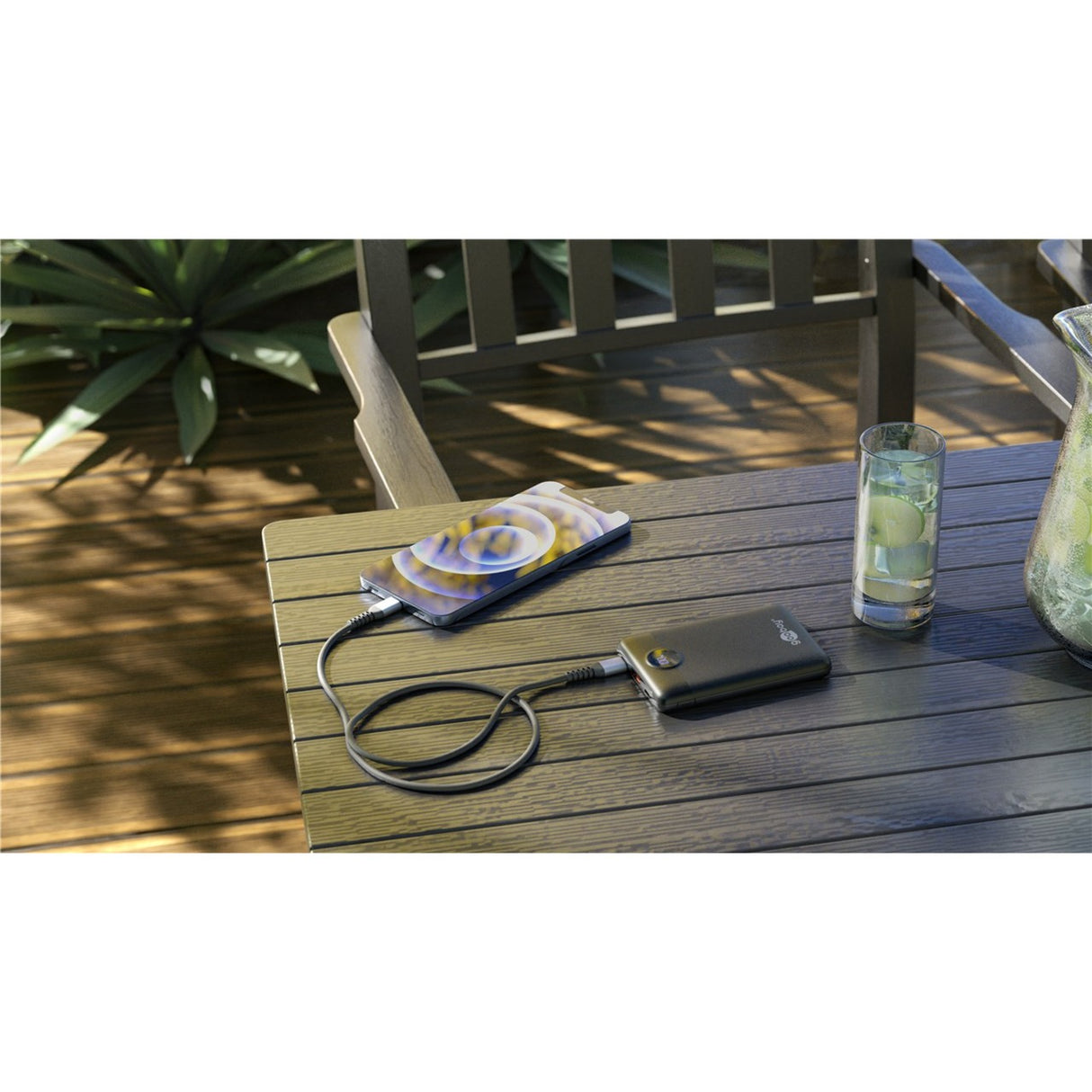 Goobay Powerbank compacte 10 000 mAh