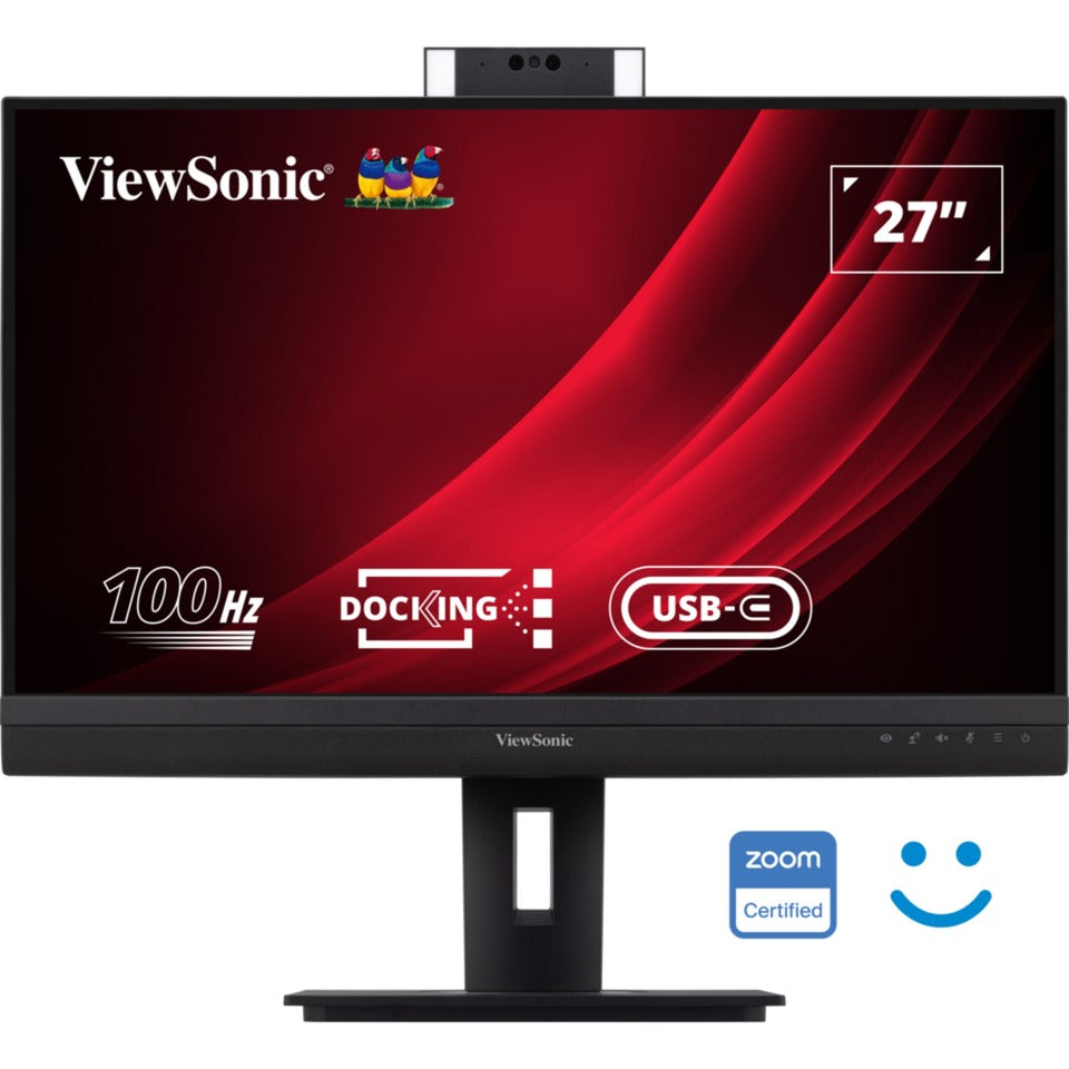 Moniteur d'accueil de vidéoconférence Viewsonic vg2757v-2k 27 (noir (mat) gris, 1x HDMI, 1x port d'affichage, USB-A, USB-C, audio)