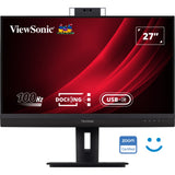 Moniteur d'accueil de vidéoconférence Viewsonic vg2757v-2k 27 (noir (mat) gris, 1x HDMI, 1x port d'affichage, USB-A, USB-C, audio)