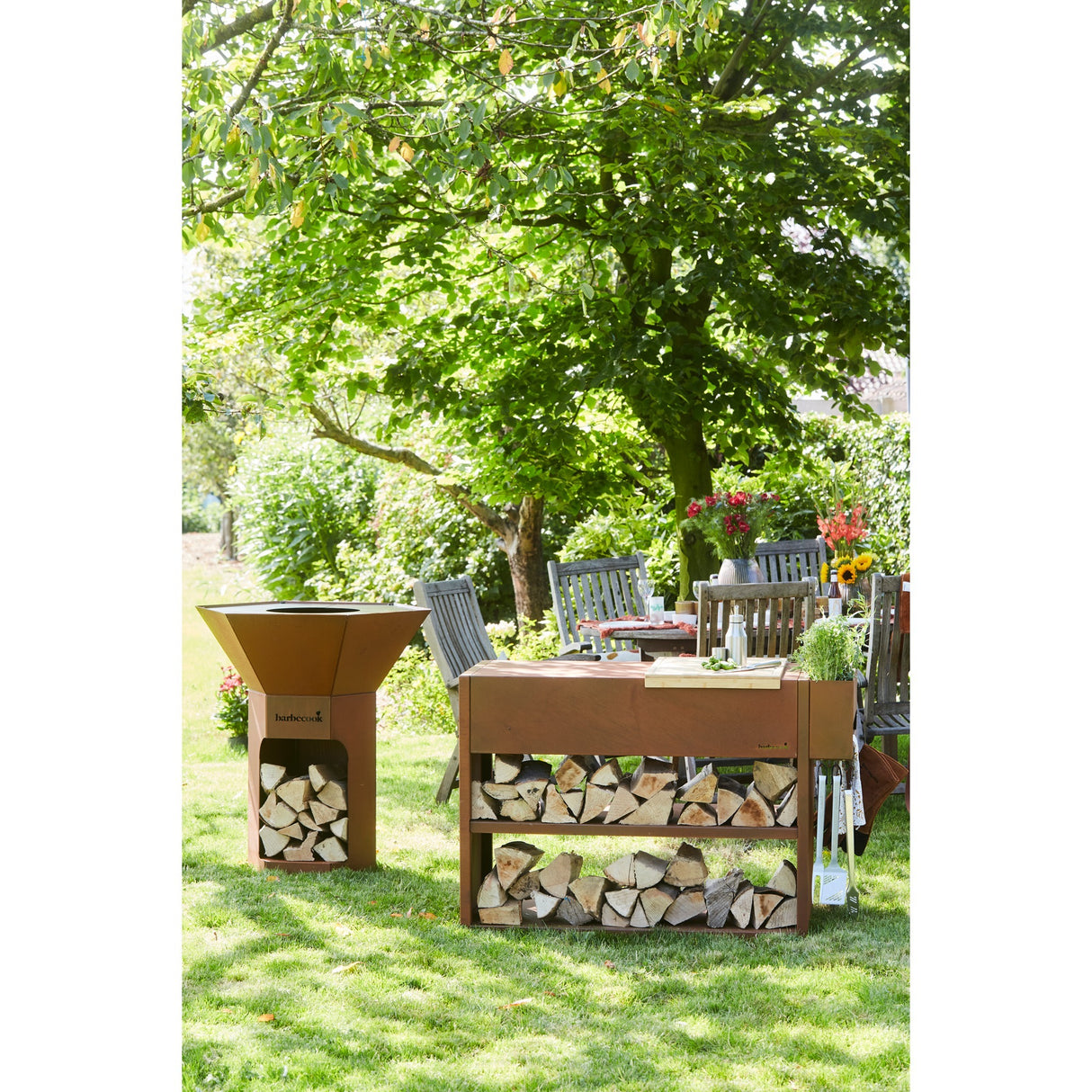 Barbecook Nestor Buddy de table en acier corten