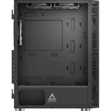 Boîtier tour midi Montech x3 mesh (noir | 3x USB-A | RVB | verre trempé)