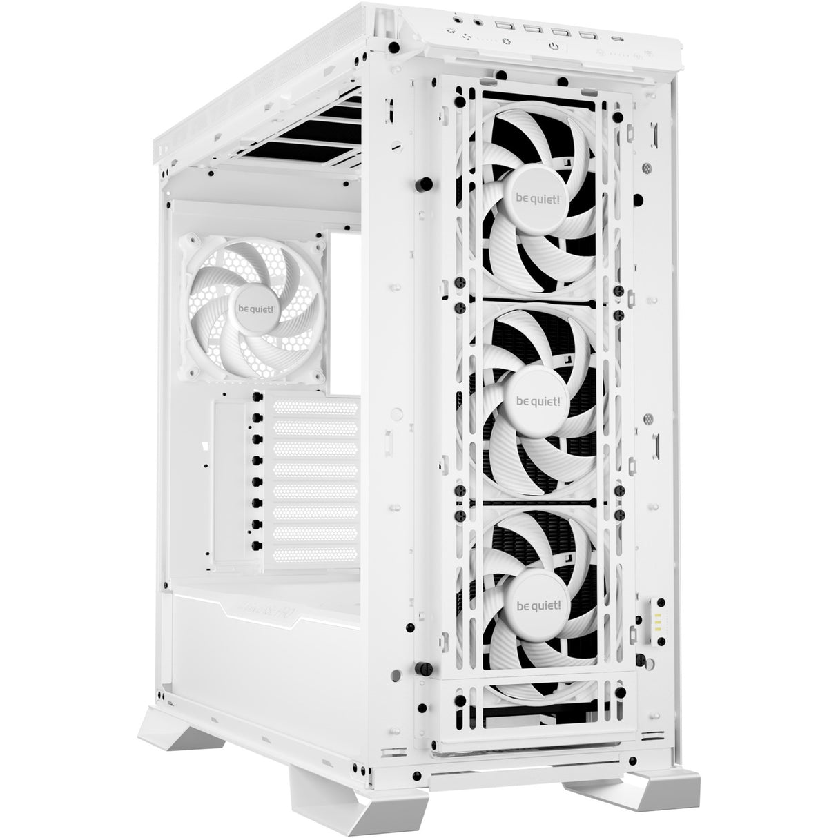 Soyez silencieux! boîtier grande tour dark base pro 901 (blanc | 4x USB-A | 1x USB-C | RVB | verre trempé)