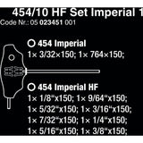 WAA 454 10 HF Set Imperial 1 Sift Keys Set T-gree Bar H