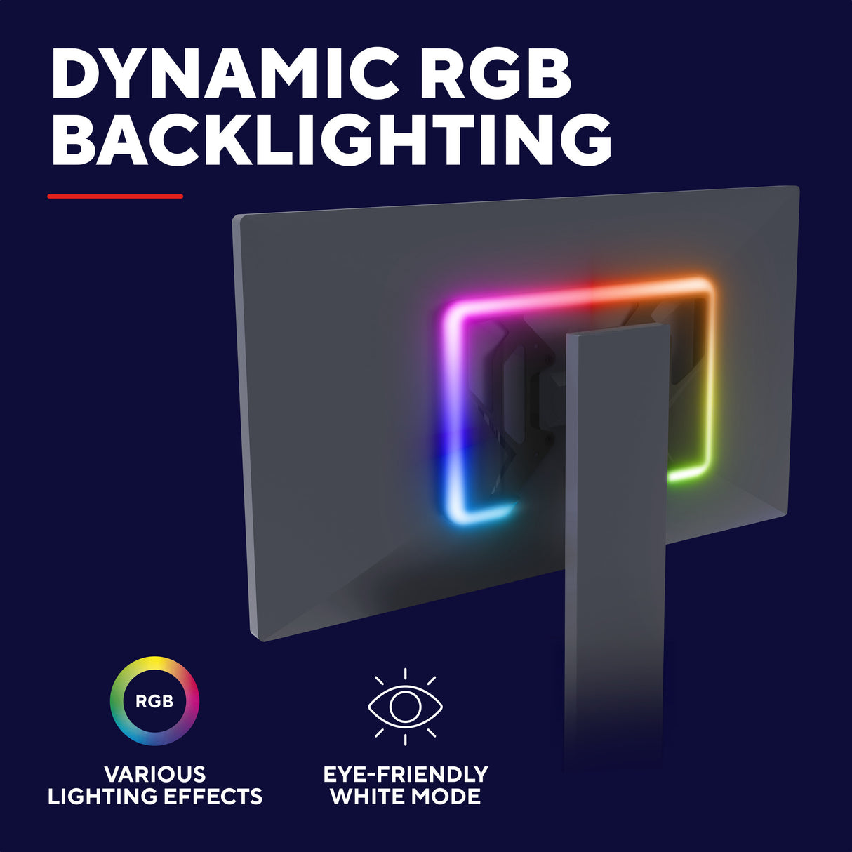 Trust gxt 907 vybz rgb-achtergrondverlichting voor monitoren (zwart)