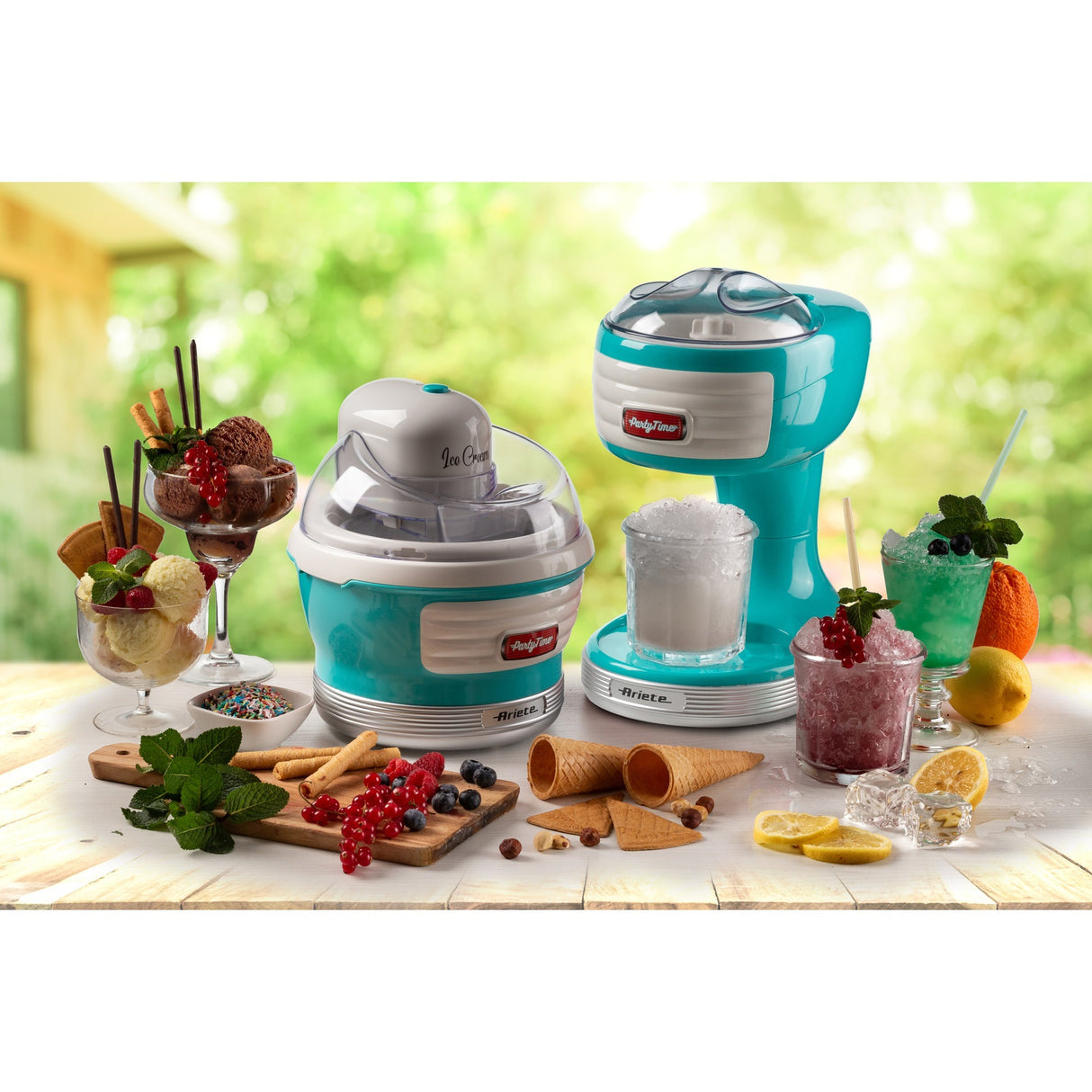 Machine à glace pilée Ariete party time 0076 01 machine à glace (bleu clair)
