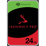 Seagate ironwolf pro 24 tb harde schijf (sata 6 gb s, 24 7)