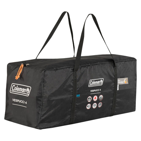 Tente Coleman Vespucci 4 - Tente tunnel 4 personnes - Protection UV SPF50 - Ventilation - Tapis de sol intégré - Gris Bleu
