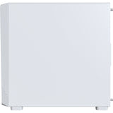 Boîtier tour midi Montech x5m (blanc | 2x USB-A | 1x USB-C | RGB | verre trempé)